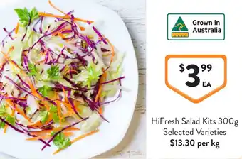 Foodworks HiFresh Salad Kits offer