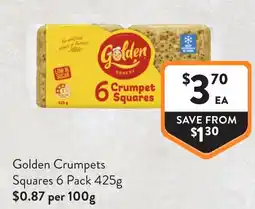 Foodworks Golden Crumpets Squares offer