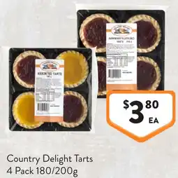 Foodworks Country Delight Tarts offer