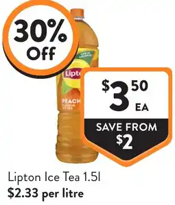 Foodworks Lipton Ice Tea offer