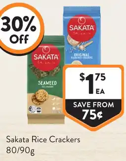 Foodworks Sakata Rice Crackers offer