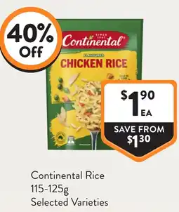 Foodworks Continental Rice offer