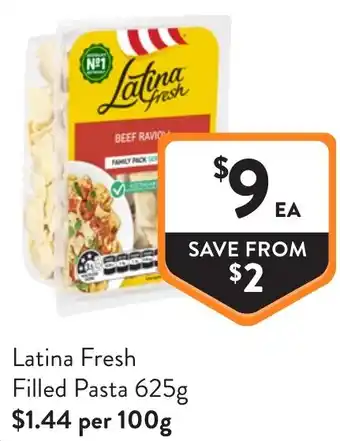 Foodworks Latina Fresh Filled Pasta offer