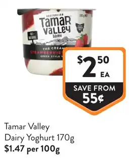 Foodworks Tamar Valley Dairy Yoghurt offer