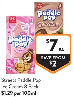 Foodworks Streets Paddle Pop Ice Cream offer
