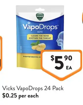 Foodworks Vicks VapoDrops offer