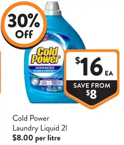 Foodworks Cold Power Laundry Liquid offer