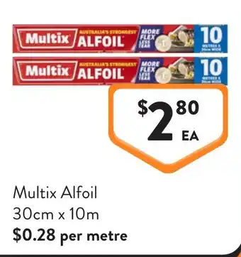 Foodworks Multix Alfoil offer