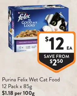 Foodworks Purina Felix Wet Cat Food offer