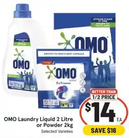 IGA OMO Laundry Liquid or Powder offer