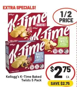 IGA Kellogg's K-Time Baked Twists offer