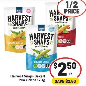 IGA Harvest Snaps Baked Pea Crisps offer