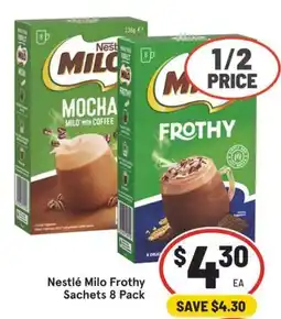 IGA Nestlé Milo Frothy Sachets offer