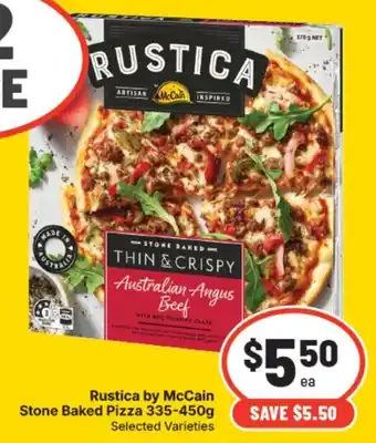 Supa Valu Rustica by McCain Stone Baked Pizza offer