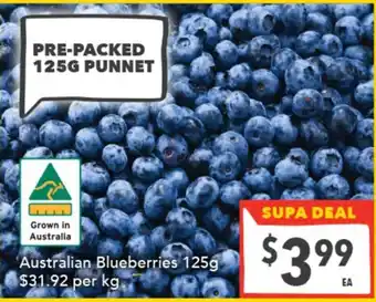 Supa Valu Australian Blueberries offer