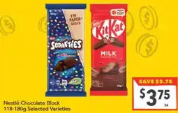 Supa Valu Nestlé Chocolate Block offer