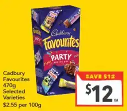 Supa Valu Cadbury Favourites offer