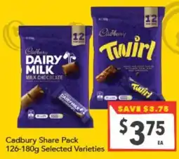 Supa Valu Cadbury Share Pack offer
