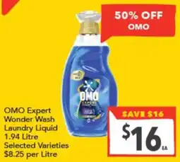 Supa Valu OMO Expert Wonder Wash Laundry Liquid offer
