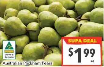 Supa Valu Australian Packham Pears offer
