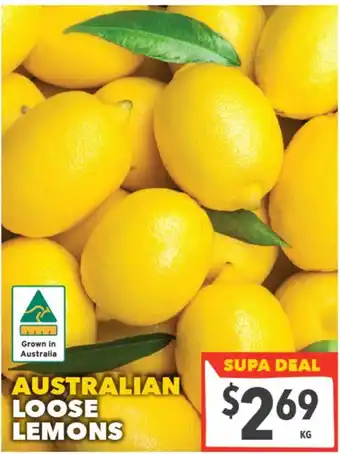 Supa Valu Australian loose lemons offer