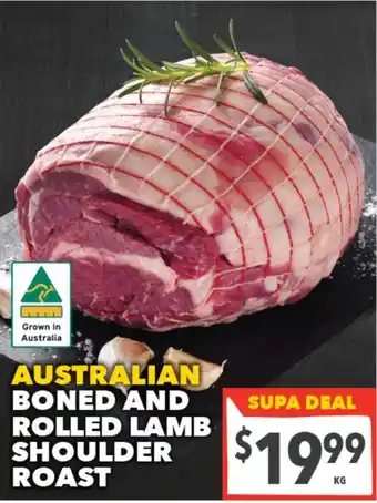 Supa Valu Australian boned and rolled lamb shoulder roast offer
