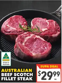 Supa Valu Australian beef scotch fillet steak offer