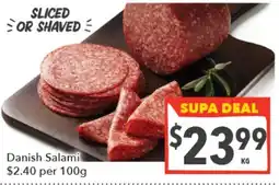 Supa Valu Danish Salami offer
