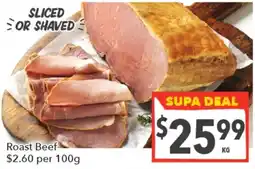 Supa Valu Roast Beef offer