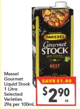 Supa Valu Massel Gourmet Liquid Stock offer