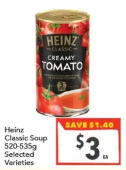 Supa Valu Heinz Classic Soup offer