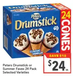 Supa Valu Peters Drumstick or Summer Faves offer