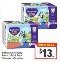 Supa Valu BabyLove Nappy Pants offer