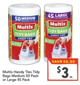 Supa Valu Multix Handy Ties Tidy Bags offer