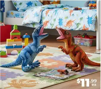 Plush t rex dinosaur