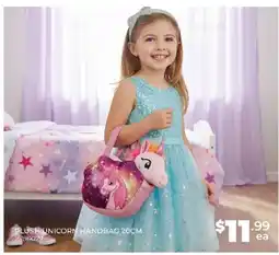 Prices Plus Plush unicorn handbag offer