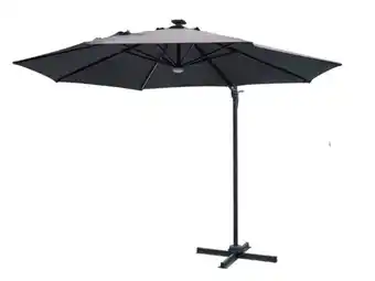 Stratco Round umbrella with led light offer