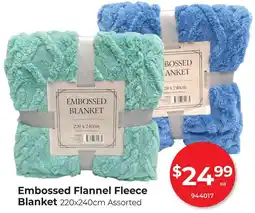 Red Dot Embossed Flannel Fleece Blanket offer
