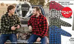 Red Dot Sherpa Lined Flannel Jacket offer