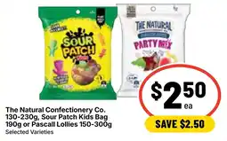 Ritchies The Natural Confectionery Co Sour Patch Kids Bag or Pascall Lollies offer
