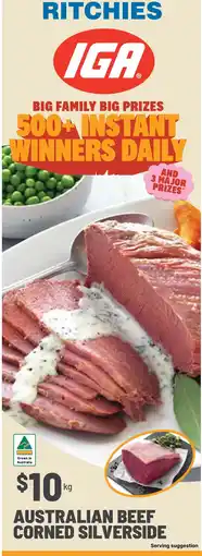 Ritchies Australian beef corned silverside offer