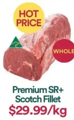 WHOLEFARMS Premium SR+ Scotch Fillet offer