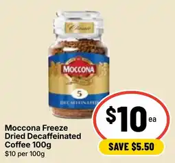 Ritchies Moccona Freeze Dried Decaffeinated Coffee offer