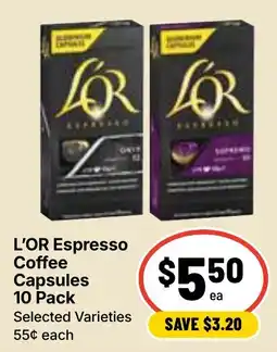 Ritchies L OR Espresso Coffee Capsules offer