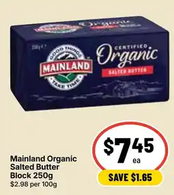 Ritchies Mainland Organic Salted Butter Block offer