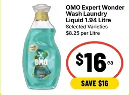 Ritchies Omo expert wonder wash laundry liquid offer