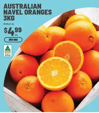 Ritchies Australian navel oranges offer