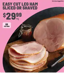 Ritchies Easy cut leg ham sliced or shaved offer