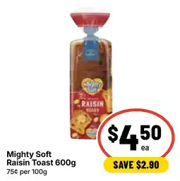 Ritchies Mighty Soft Raisin Toast offer