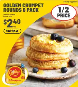 Ritchies Golden crumpet rounds offer